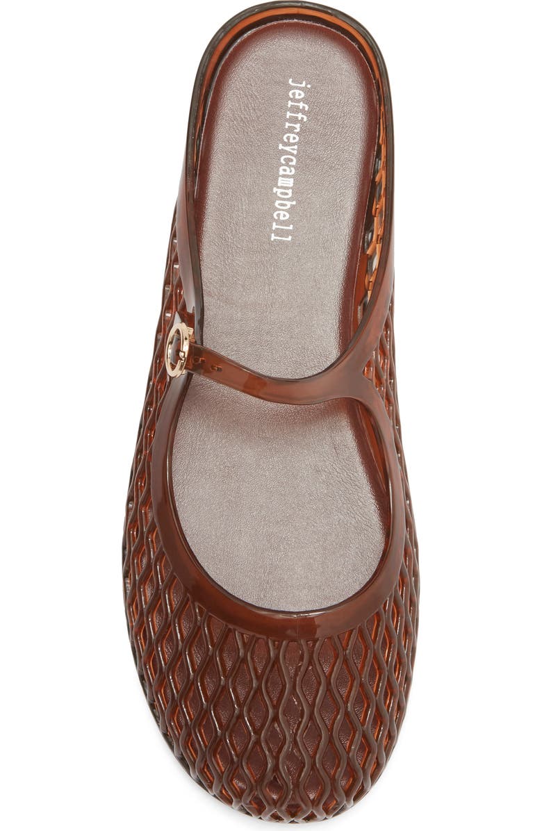 Jeffrey Campbell Adorable Jelly Mary Jane Mule, Alternate, color, Brown