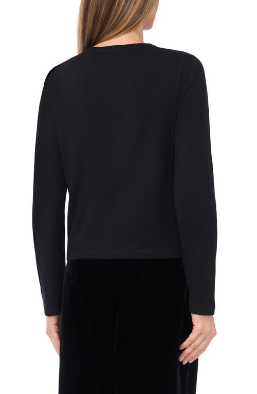Ted Baker Mave Lace Overlay Cardigan In Black