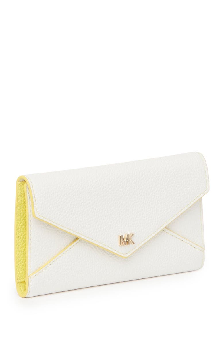 MICHAEL Michael Kors Slim Leather Trifold Envelope Wallet, Alternate, color,