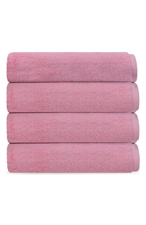 Puresoft 4-Piece Turkish Cotton Bath Towel Set