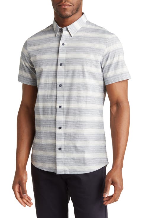 Manta Ray Short Sleeve Button-Up Shirt