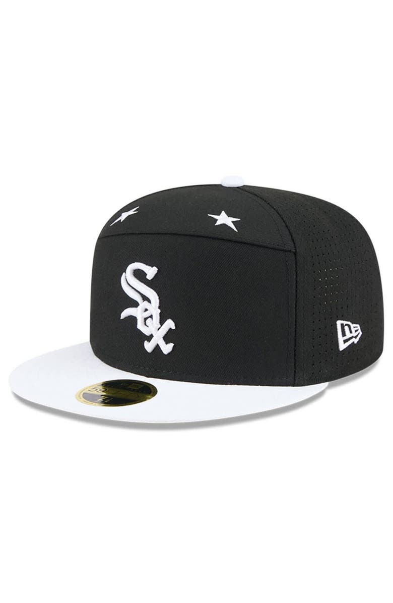 New Era Men's New Era Black/White Chicago White Sox 2025 MLB All-Star Game Side Patch 59FIFTY Fitted Hat, Alternate, color, Black