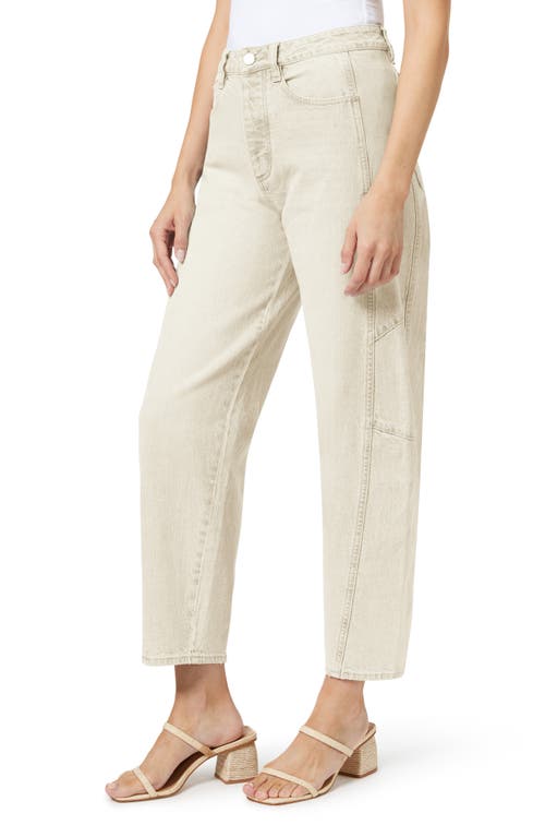 Habitual High Waist Crop Barrel Leg Jeans In Ecru
