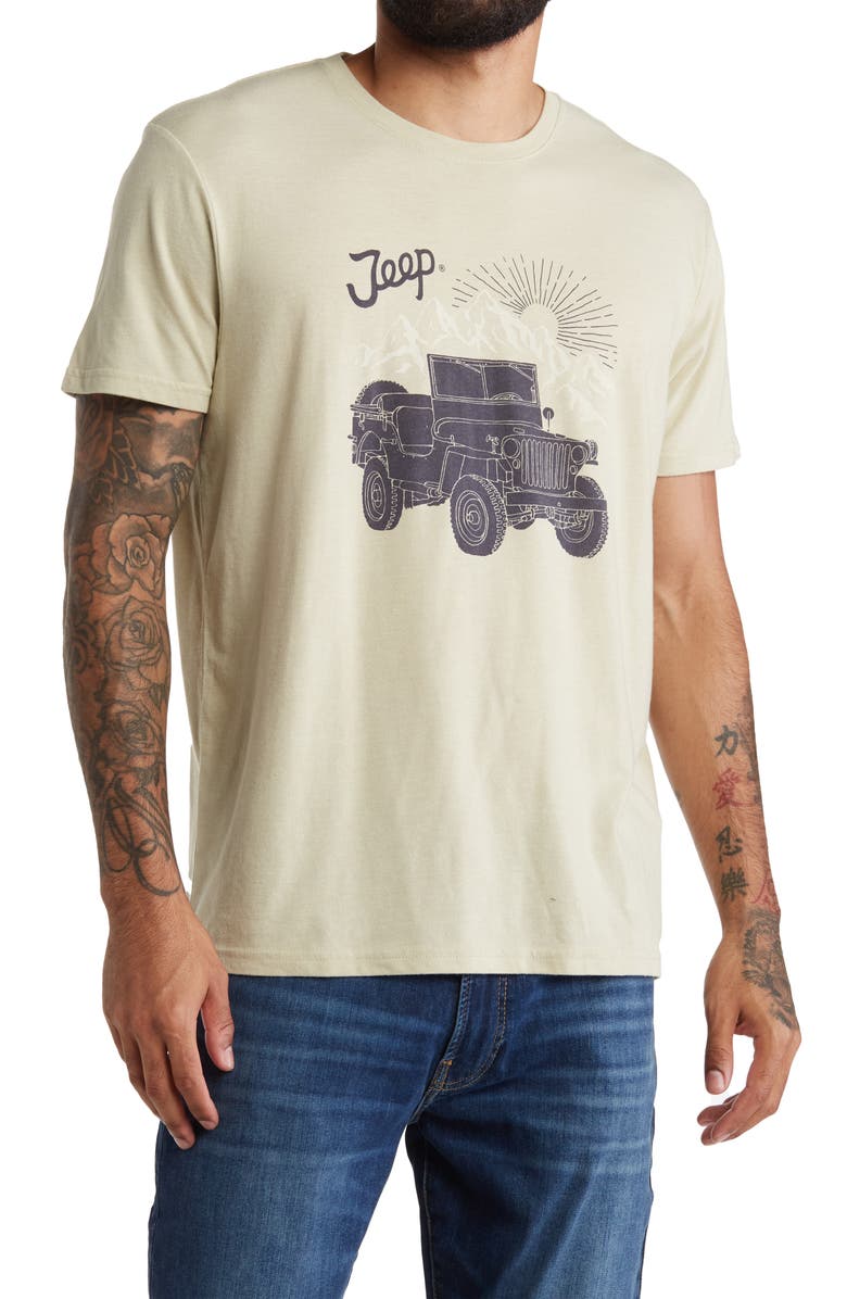 Lucky Brand Jeep Graphic Tee, Main, color, 