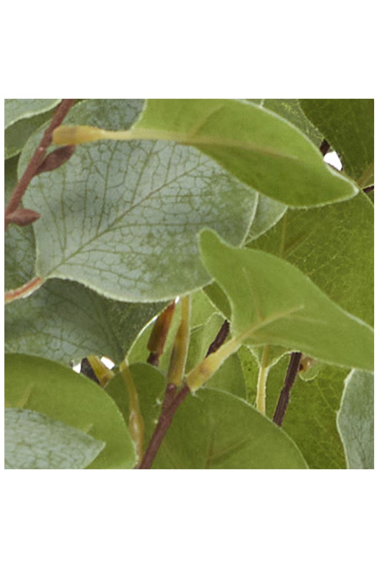 Green Faux Foliage Potted Artificial Eucalyptus Tree, Alternate, color, GREEN