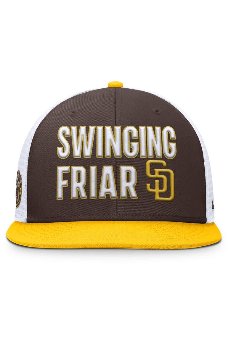 Men's Nike  Brown San Diego Padres Pro Trucker Snapback Hat, Alternate, color, Brown