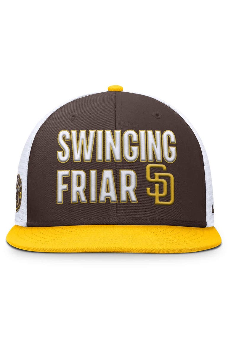 Nike Men's Nike Brown San Diego Padres Pro Trucker Snapback Hat, Alternate, color, Brown