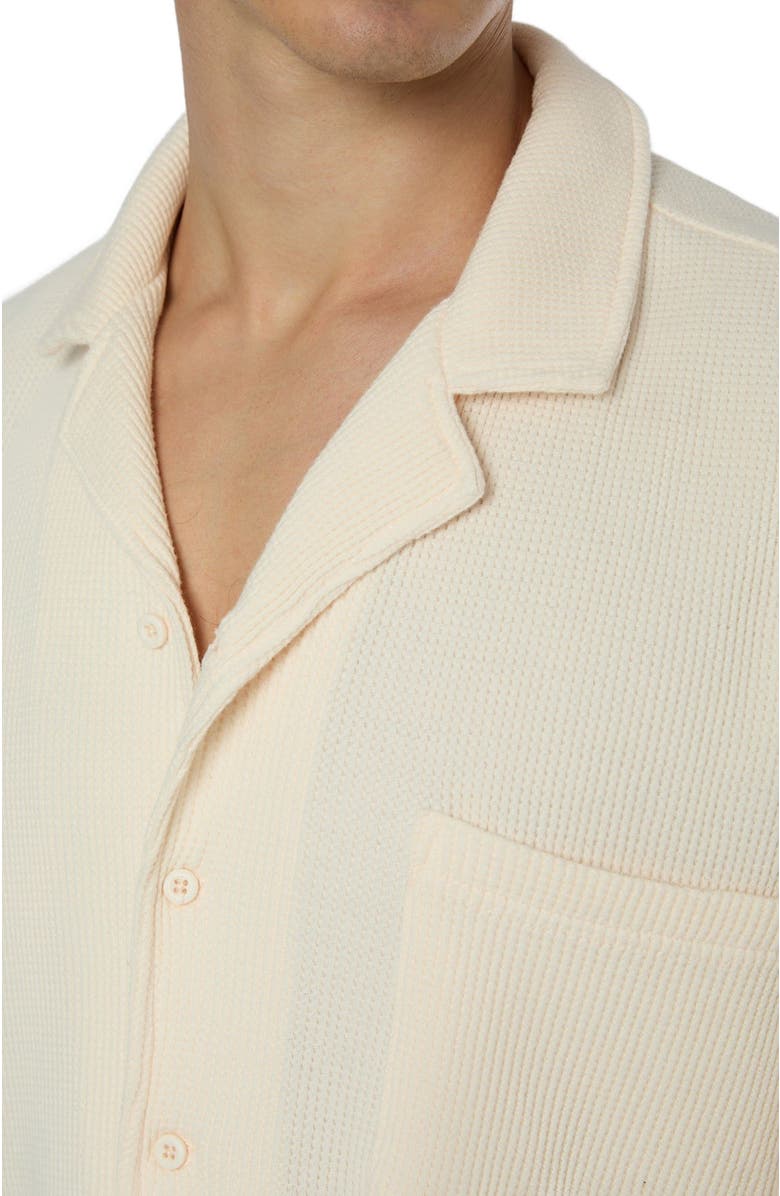 Onia Macro Waffle Vacation Shirt, Alternate, color,