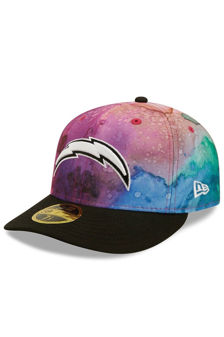 Men's New Era Pink/Black Los Angeles Chargers 2022 NFL Crucial Catch Low Profile 59FIFTY Fitted Hat, Alternate, color, Pink