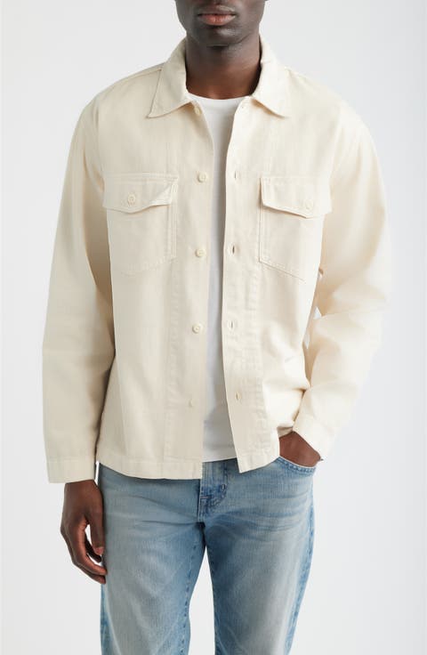 Cotton Twill Shirt Jacket