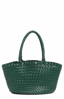 URBAN EXPRESSIONS HANDBAGS Woven Faux Leather Tote Bag