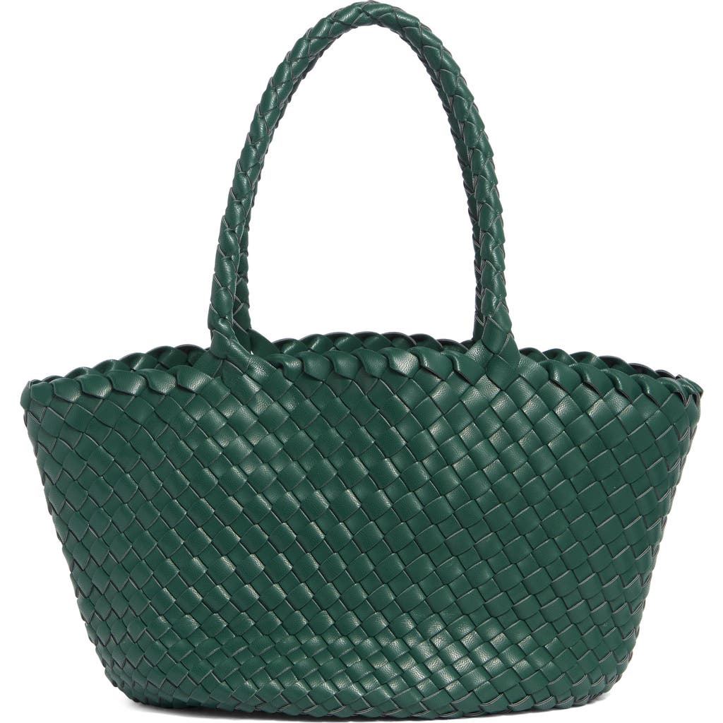 Urban Expressions Handbags Woven Faux Leather Tote Bag In Green