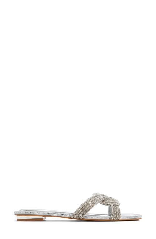 Shop Aldo Karlina Slide Sandal In Silver