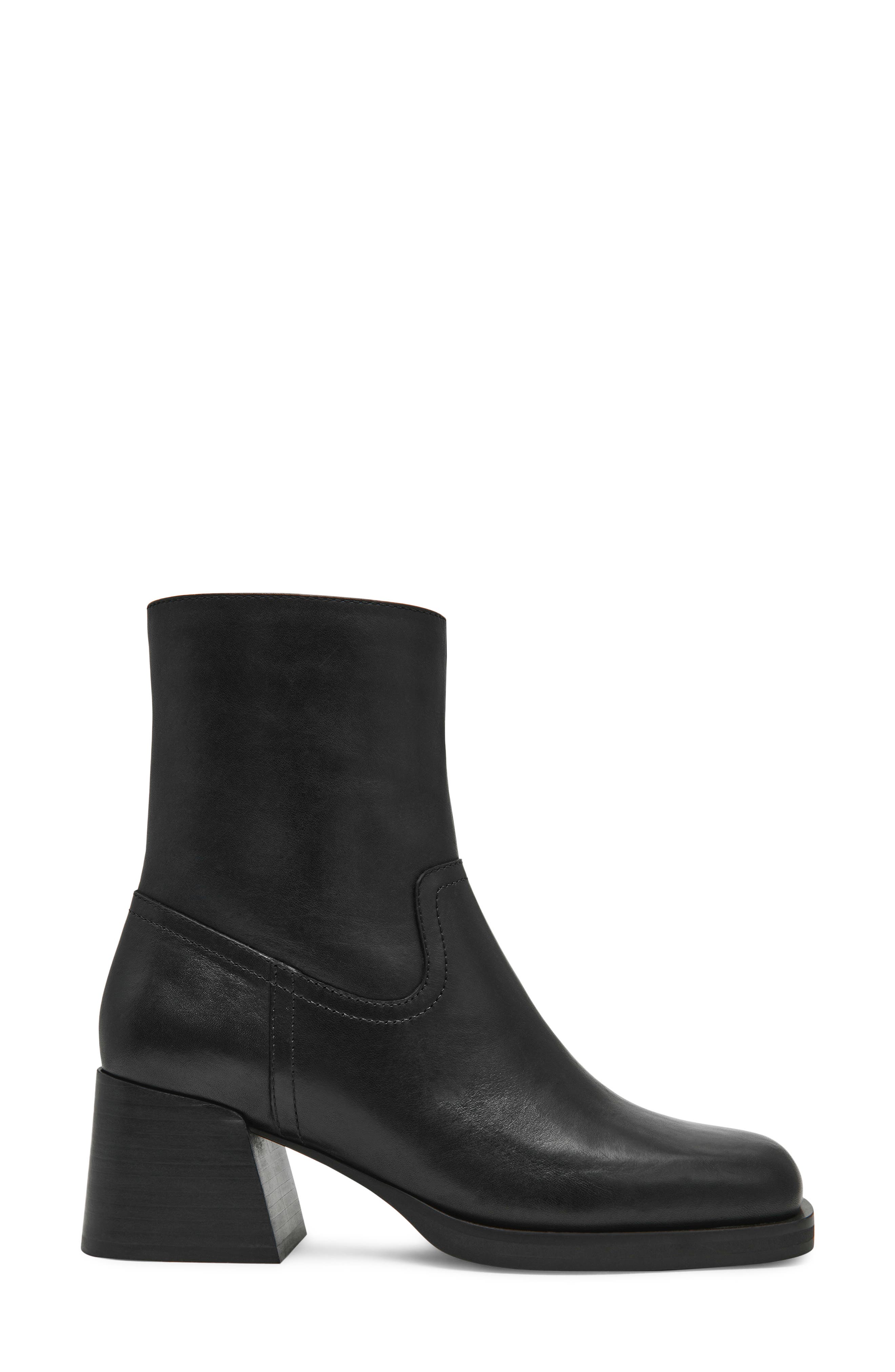 Steve Madden Latches Bootie, Alternate, color, Black Leather