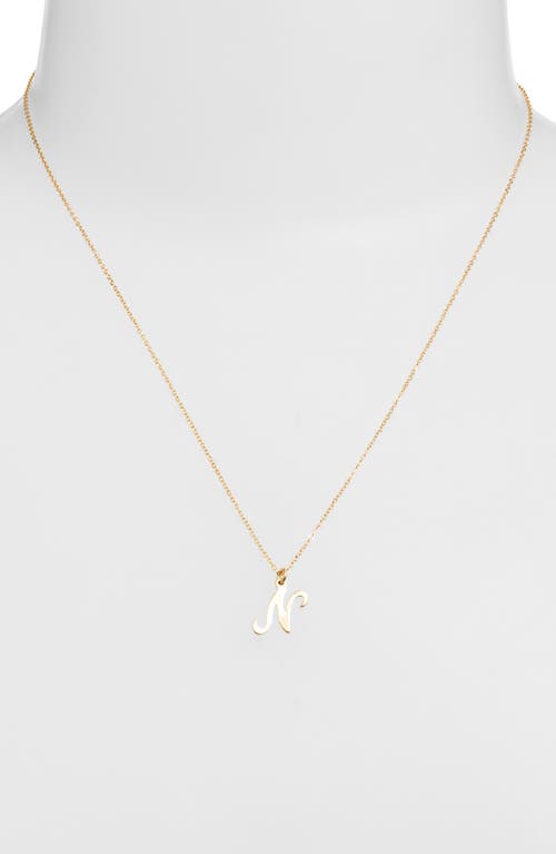 Set & Stones Gianna Initial Pendant Necklace In Gold/n