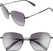 rag & bone 58mm Irregular Sunglasses