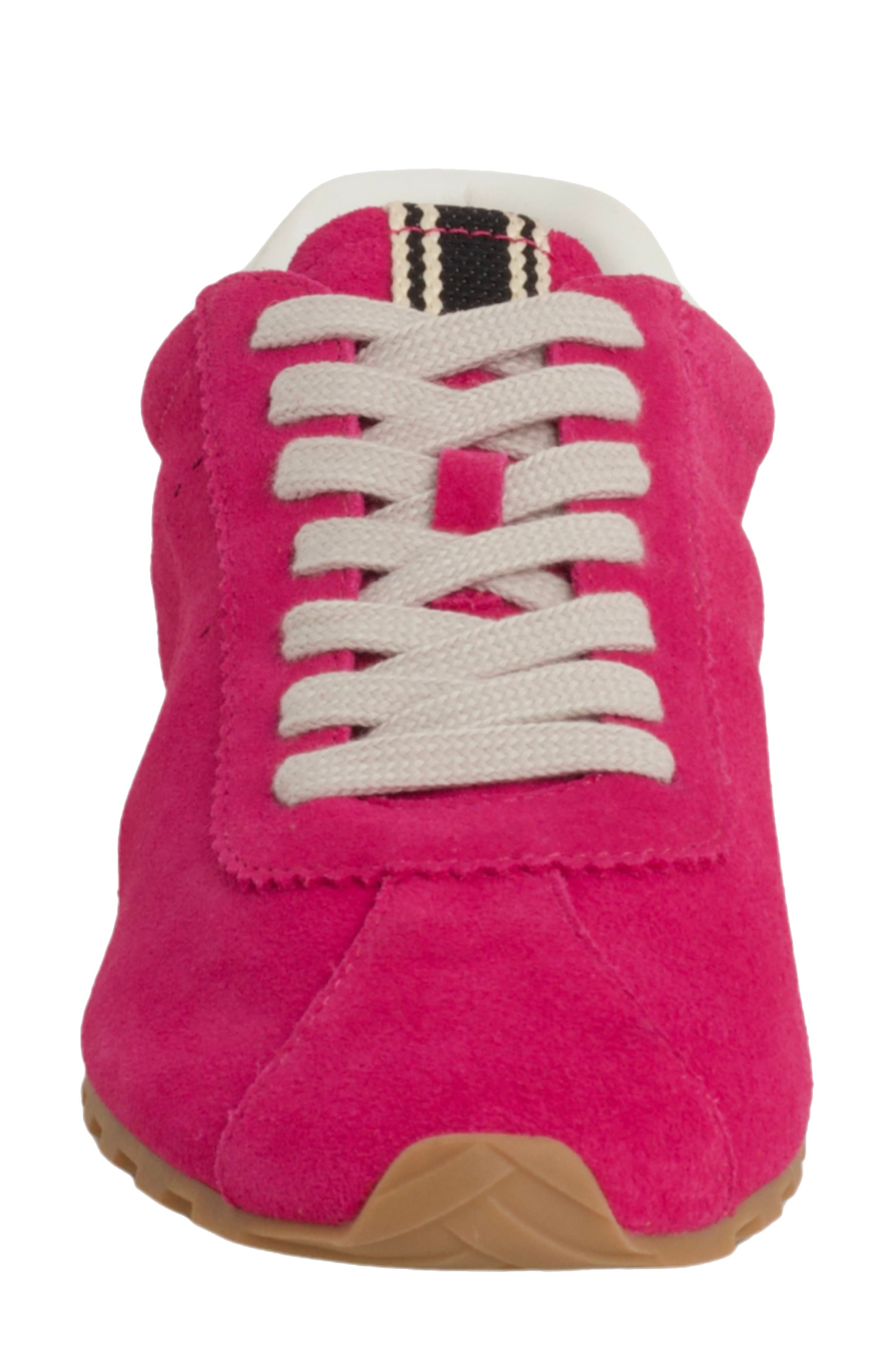 Priscilla Sneaker, Alternate, color, FUCHSIA SUEDE