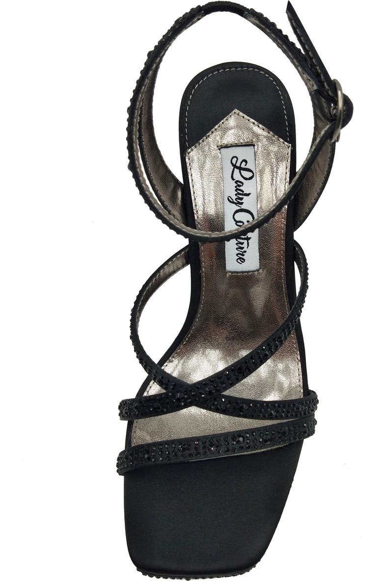 LADY COUTURE Rhinestone Wedge Sandal, Alternate, color,