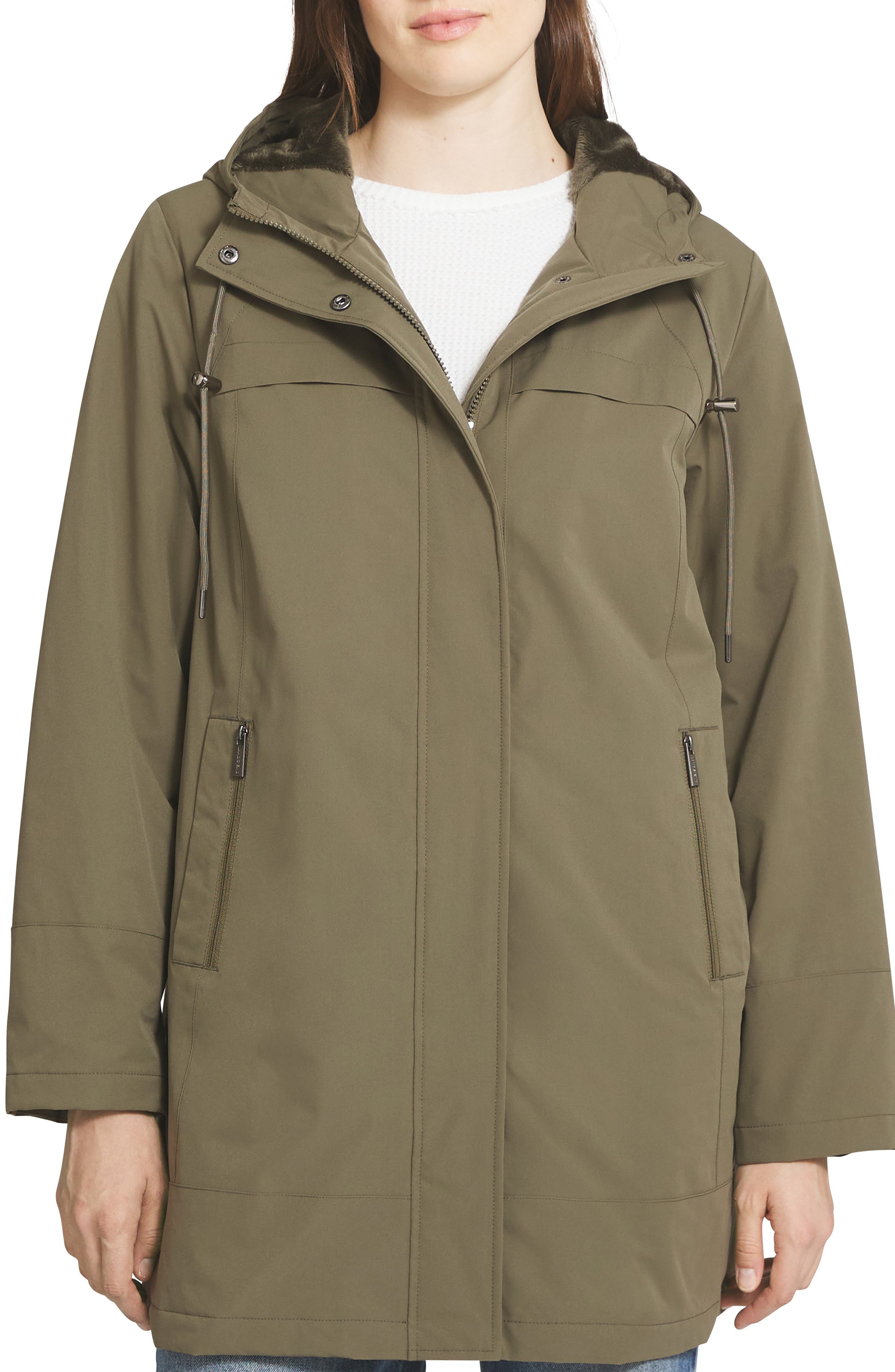 Rain Jacket with Micro Terry