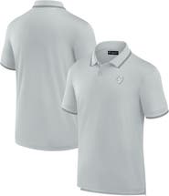 Fanatics Signature Men's Fanatics Signature Gray Los Angeles Rams Pique Polo Shirt