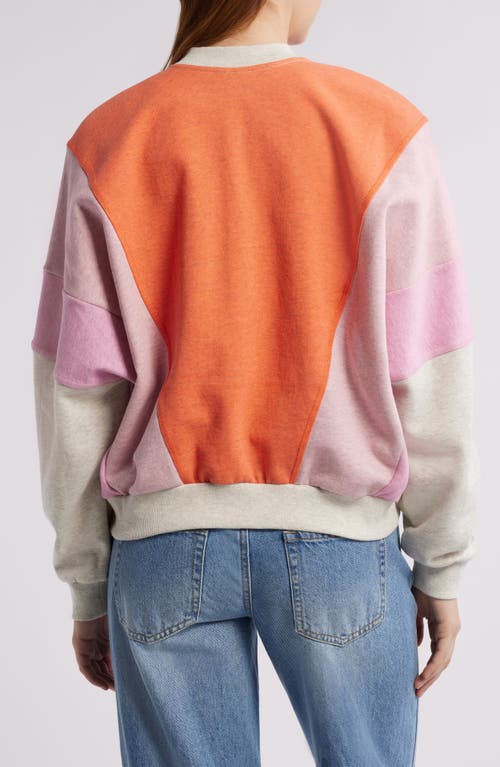 Rip Curl Colorblock Bomber Jacket In Oatmeal Marle