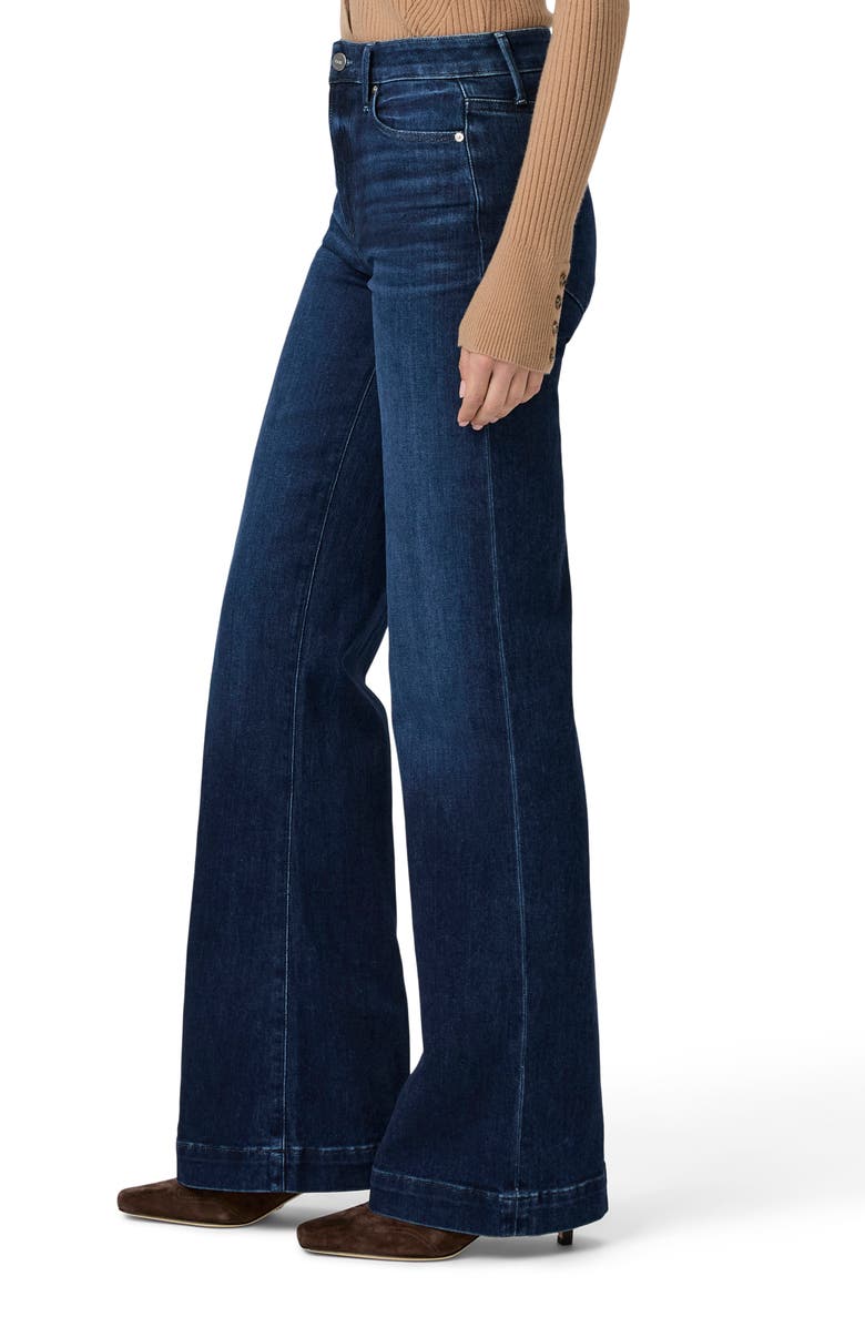 PAIGE Leenah High Waist Wide Leg Jeans, Alternate, color, Praline