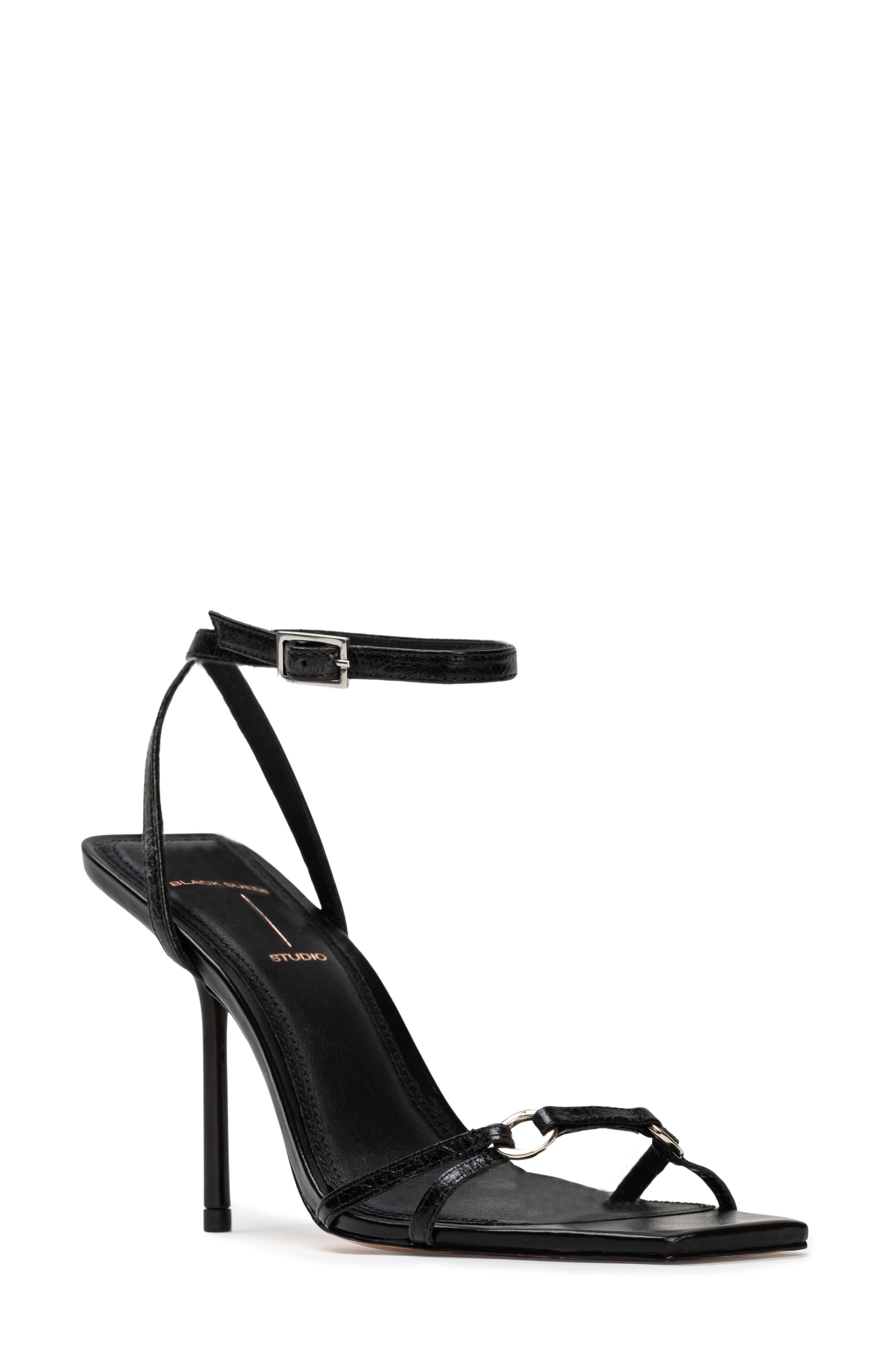 BLACK SUEDE STUDIO Frankie 100 Ankle Strap Sandal, Main, color, 