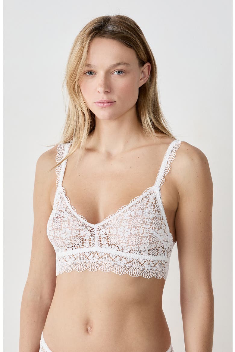 Souffle Wireless Longline Bra, Alternate, color, ECRU