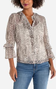 Liverpool Los Angeles Ruffle Top