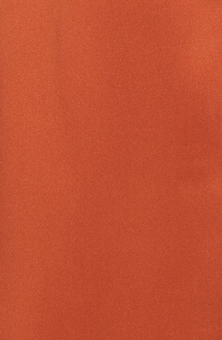 Simkhai Jonathan Simkhai Ruched Sleeve Satin Midi Dress, Alternate, color, 