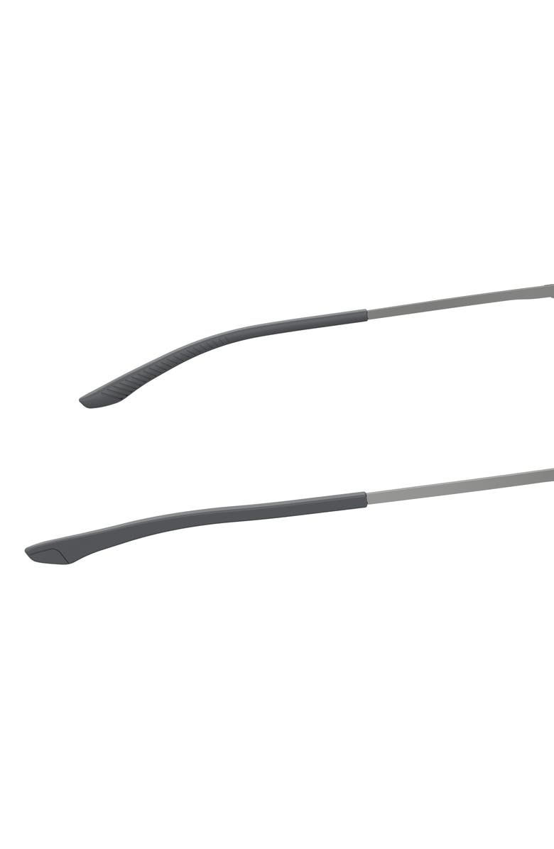 Under Armour 59mm Polarized Mirrored Aviator Sunglasses, Alternate, color, Ruthenium