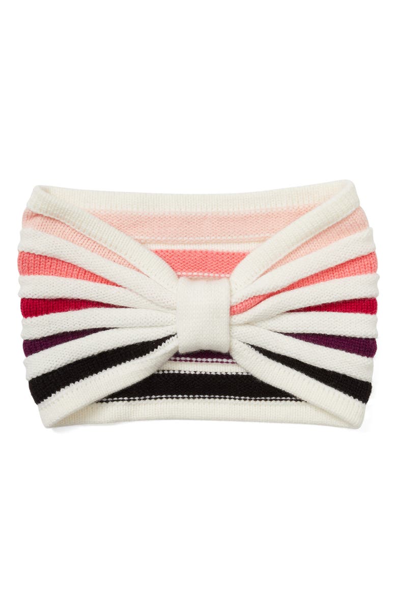 Kate Spade New York texture stripe headband, Main, color, 