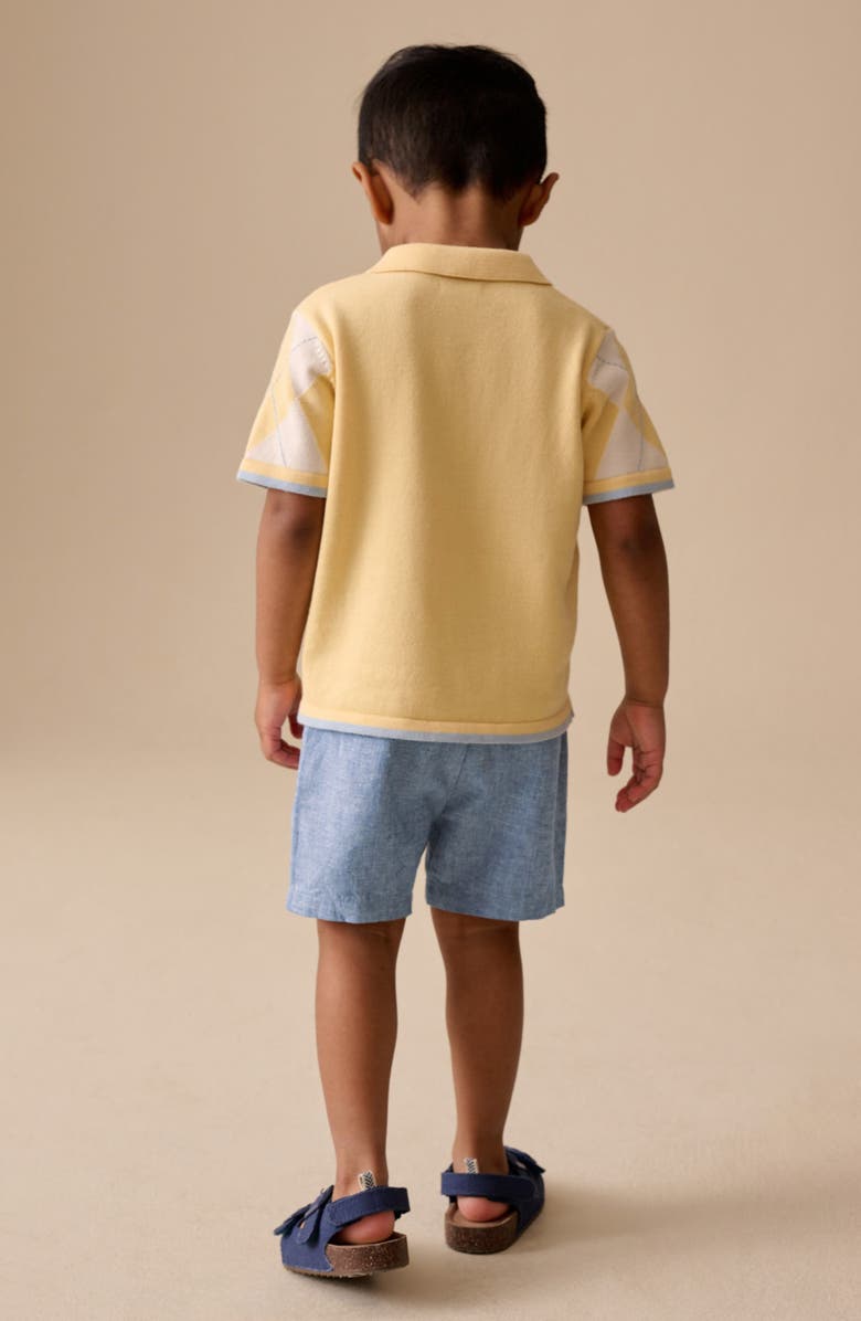NEXT Kids' Linen & Cotton Shorts, Alternate, color, Blue