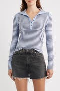Free People Lake Stripe Rib Henley
