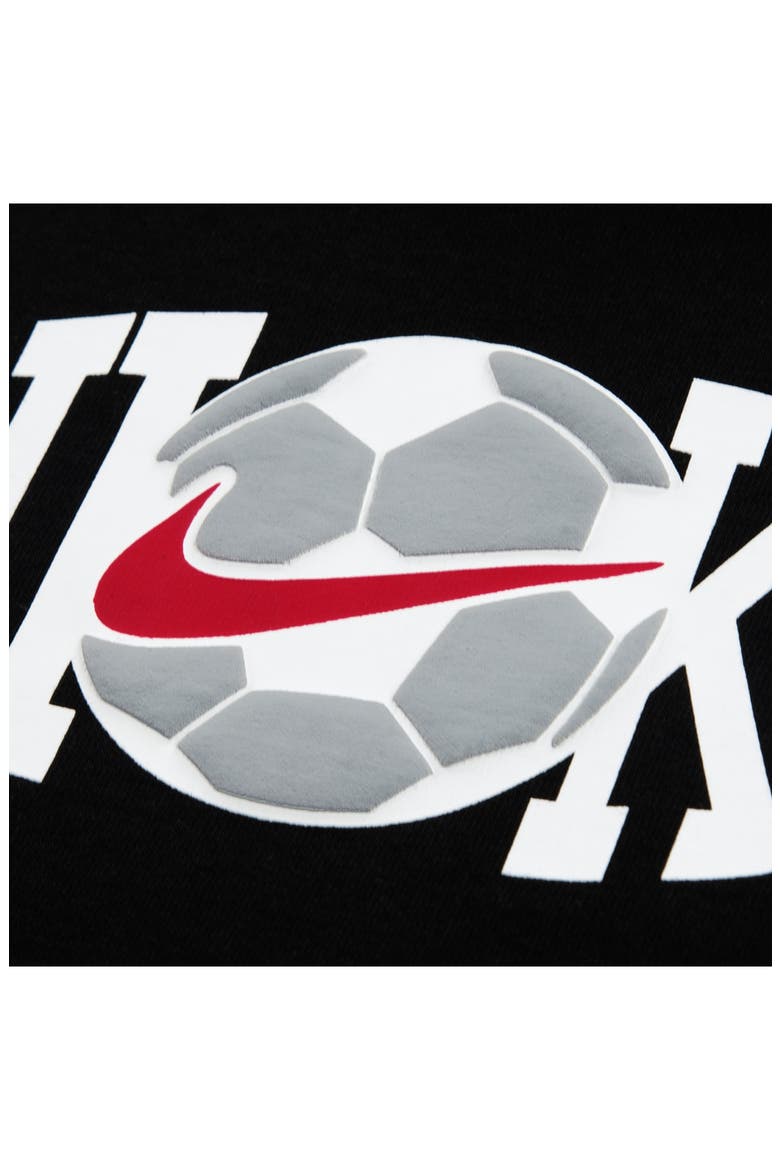 Soccer Graphic T-Shirt & Shorts Set, Alternate, color, BLACK