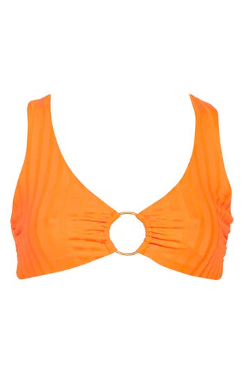 Vitamin A ® Skylar Ring Swim Top In Tangerine