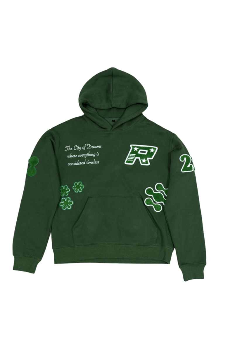 RETROVERT Varsity Hoodie, Alternate, color, Green