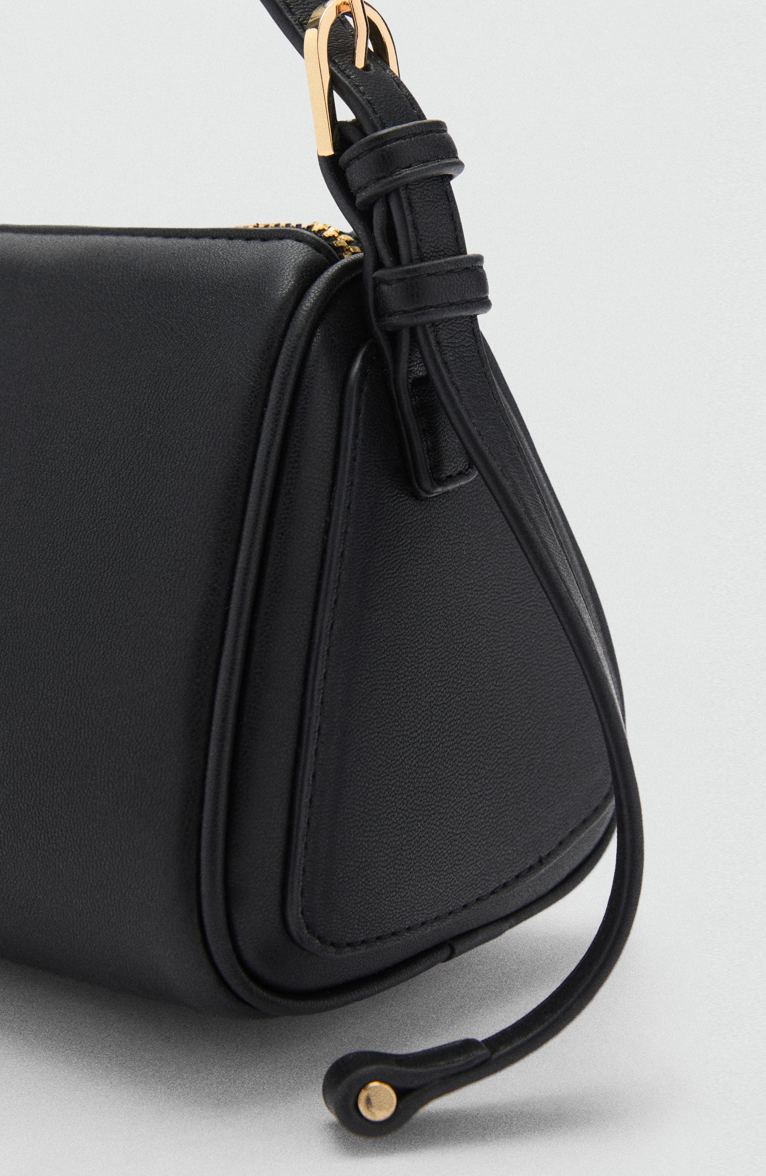 MANGO Faux Leather Shoulder Bag, Alternate, color, 