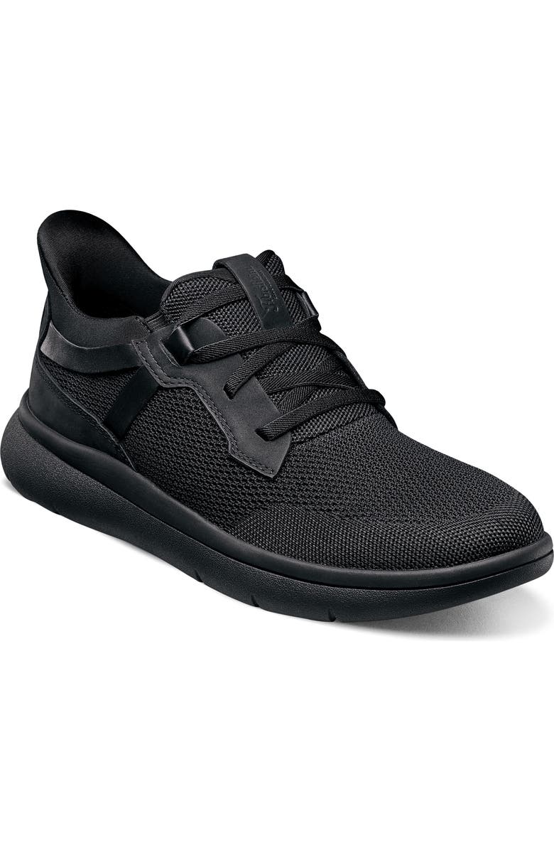 Florsheim Fleet Knit Elastic Sneaker, Main, color, Black