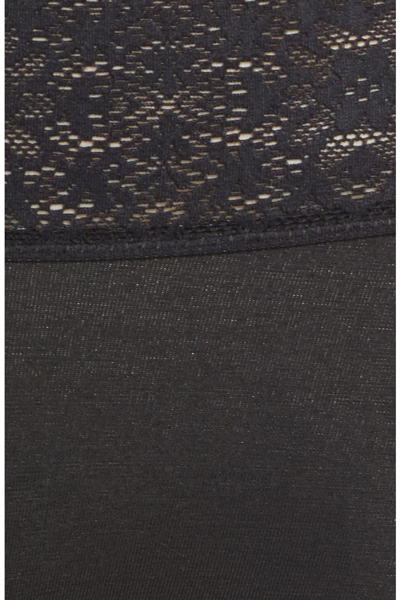 Cool Cotton Lace Boyshorts, Alternate, color, BLACK