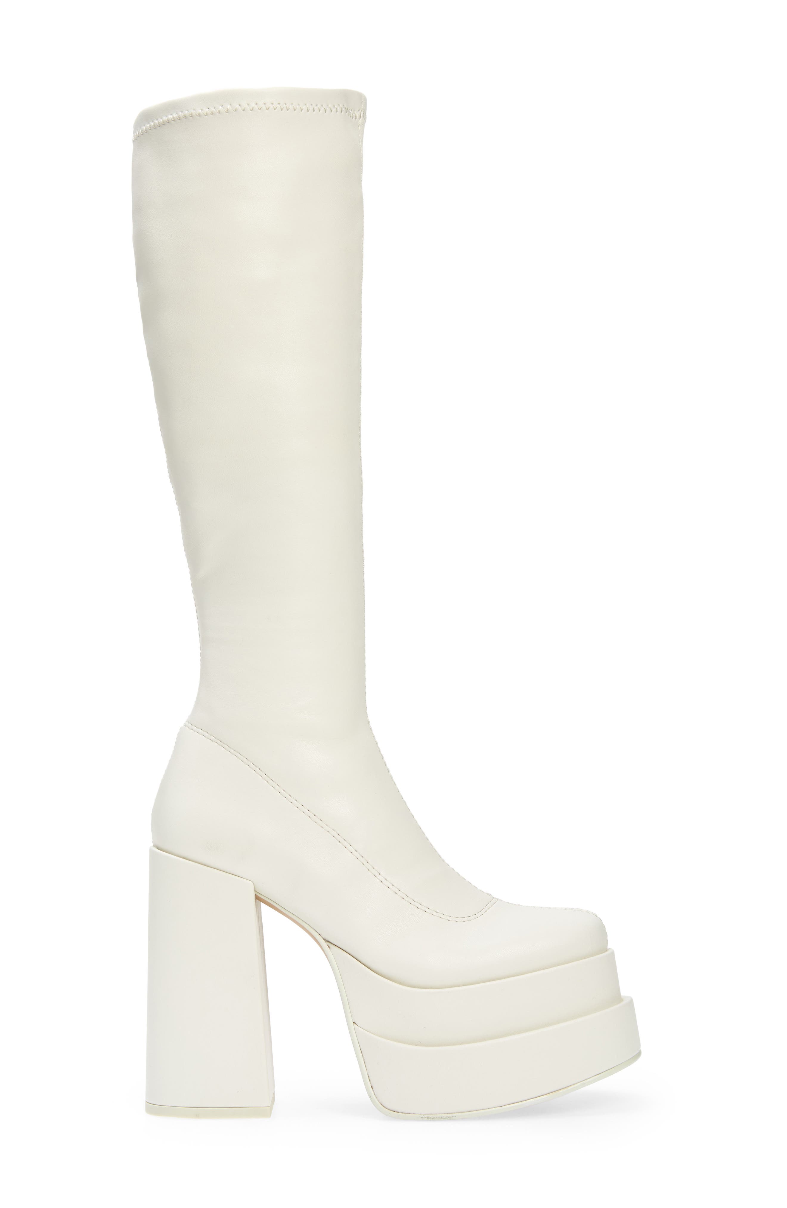 Steve Madden Cypress Platform Boot, Alternate, color, Off White