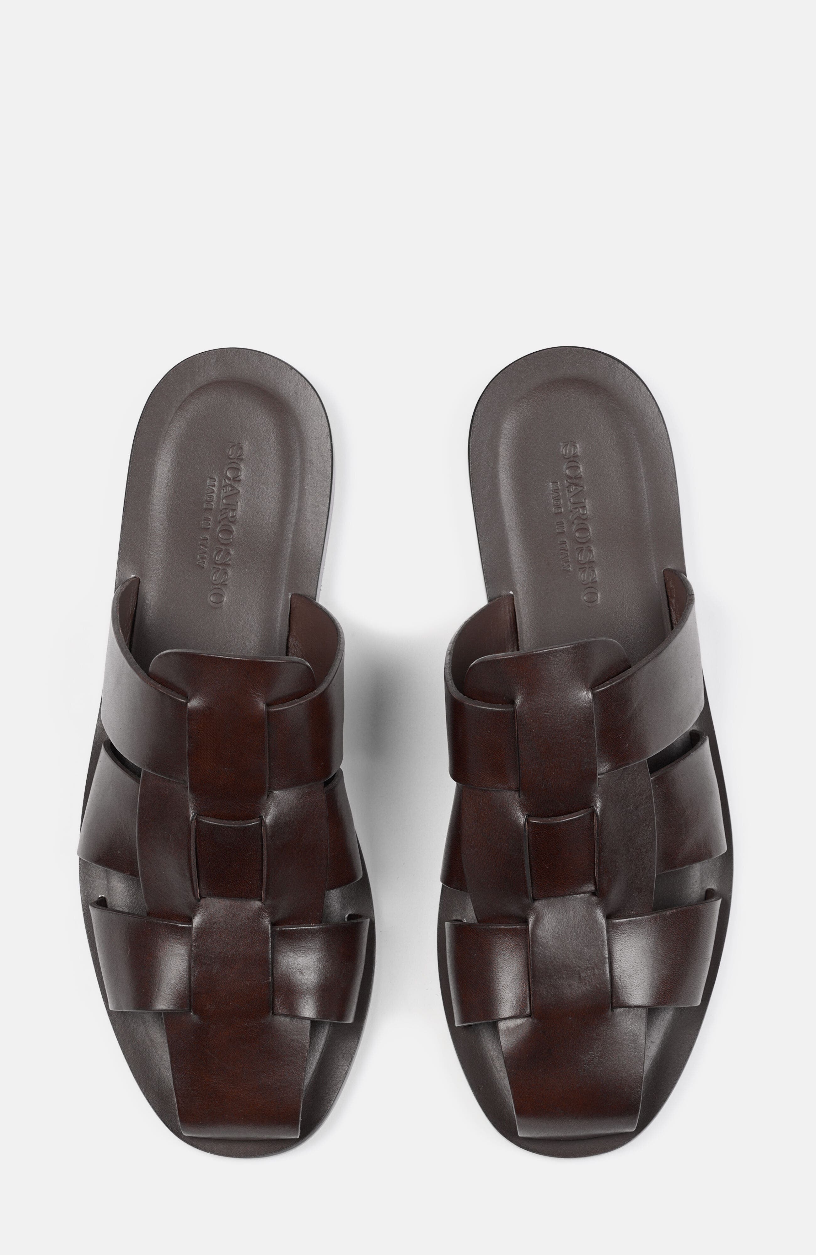 SCAROSSO Perseo Sandals, Alternate, color, Brown - Calf