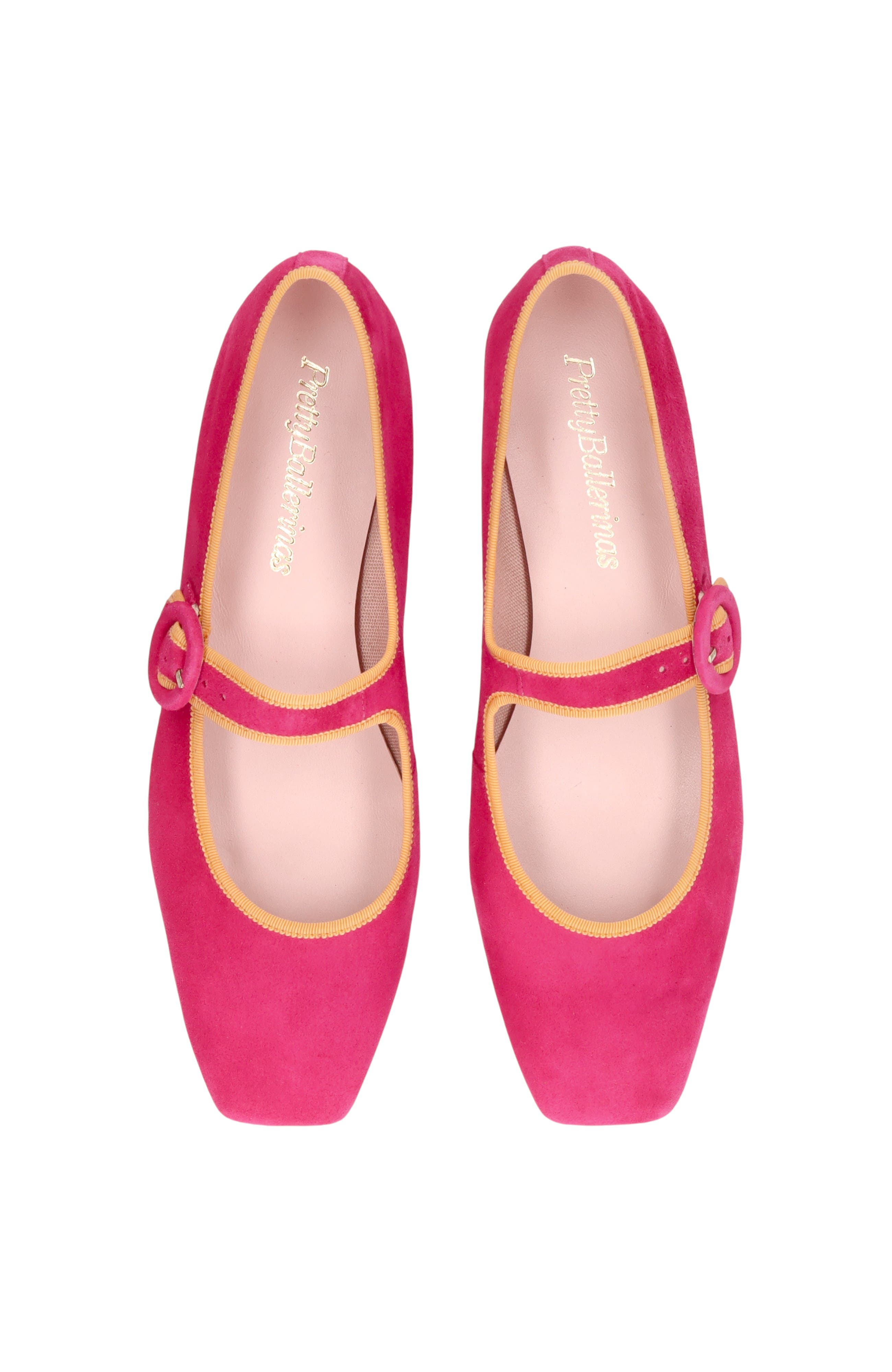 Square Toe Suede Mary Jane, Alternate, color, Pink