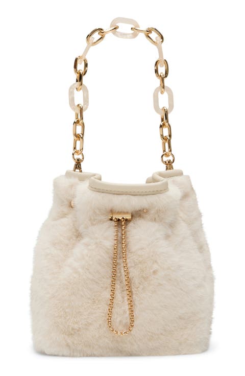 Ilynnaa Faux Fur Bucket Bag