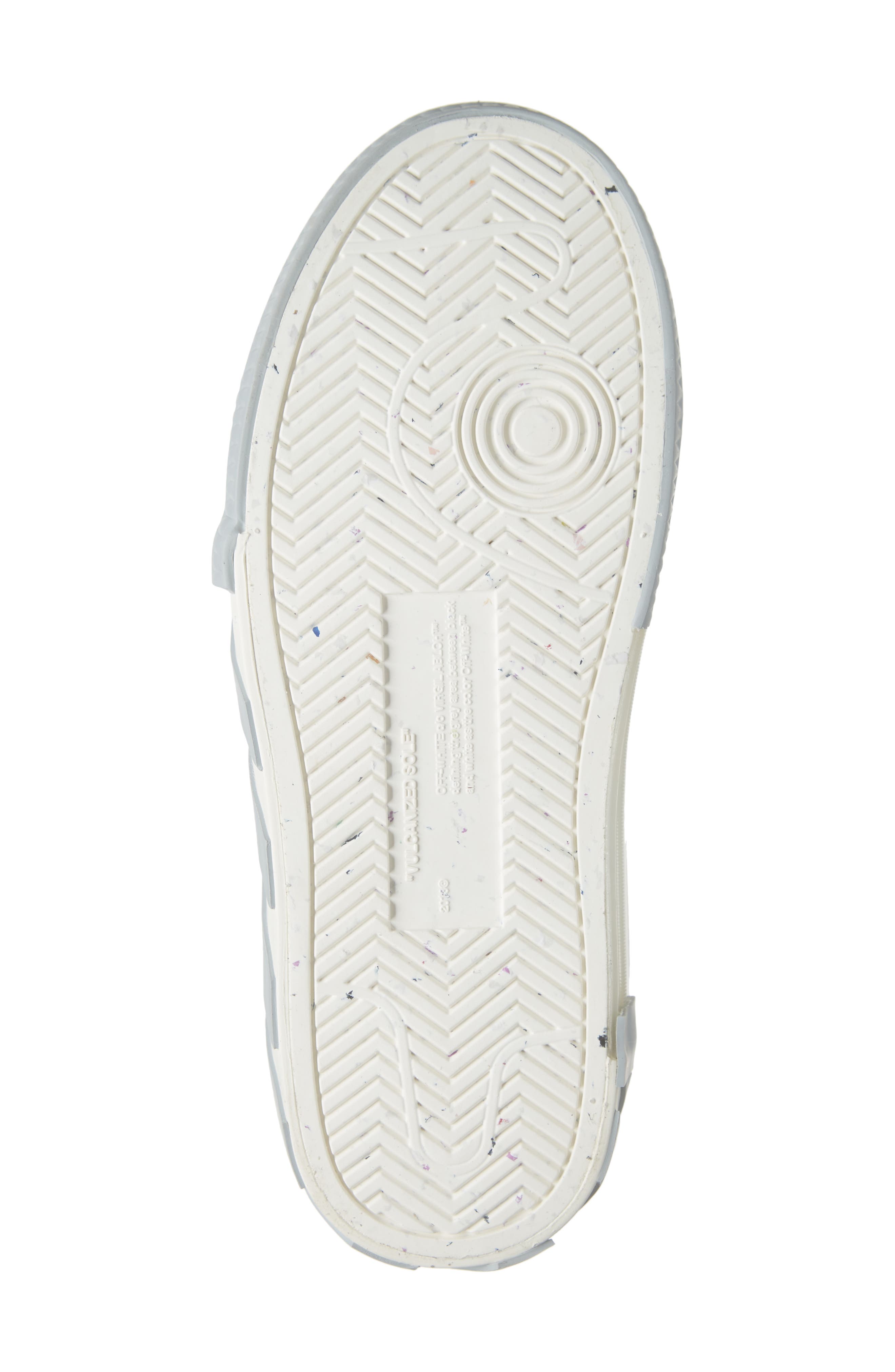 Off-White Eco Canvas Vulcanized Low Top Sneaker, Alternate, color, White/ Black