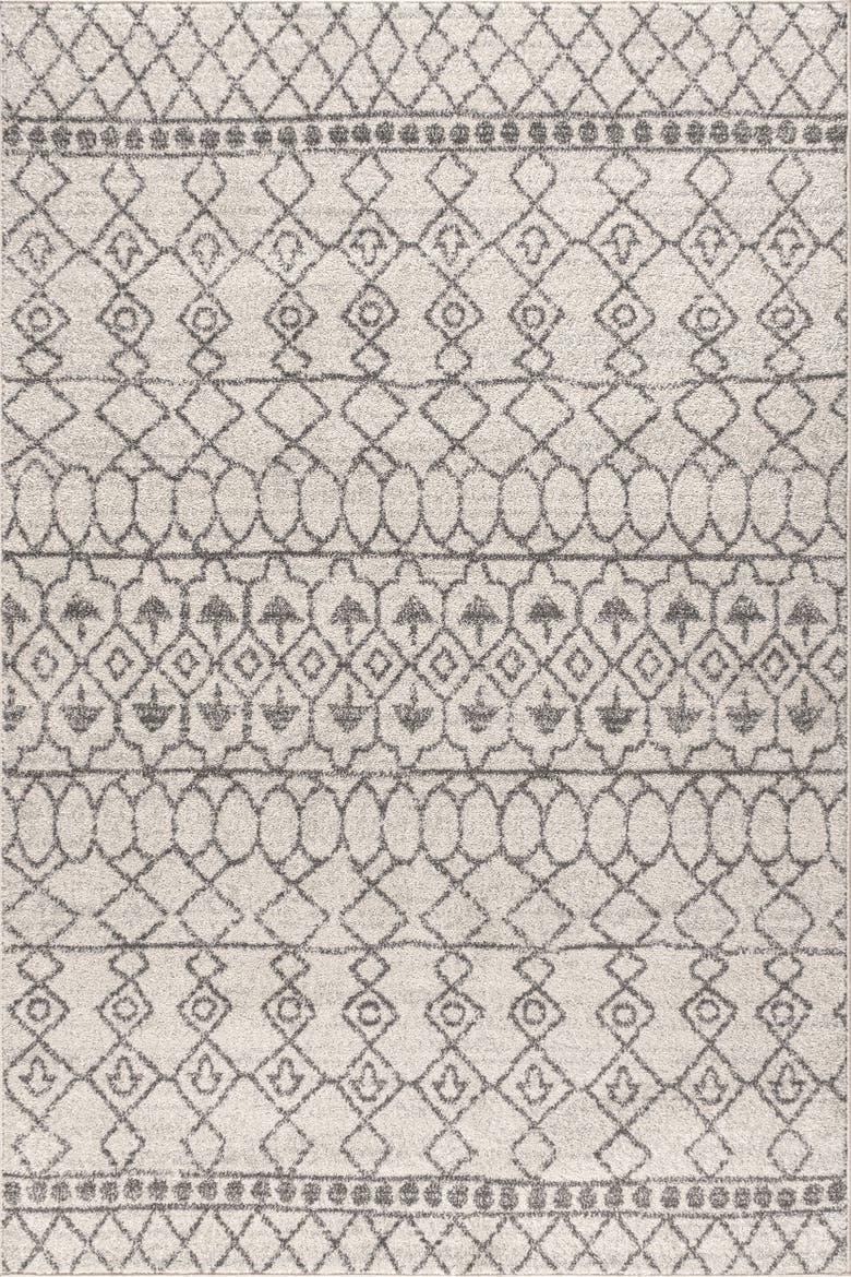 Izil Moroccan Beni Souk Area Rug, Main, color, Cream/Gray