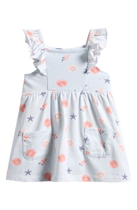 Shell Print Ruffle Dress (Baby)