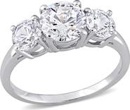 DELMAR Sterling Silver Cubic Zirconia Ring