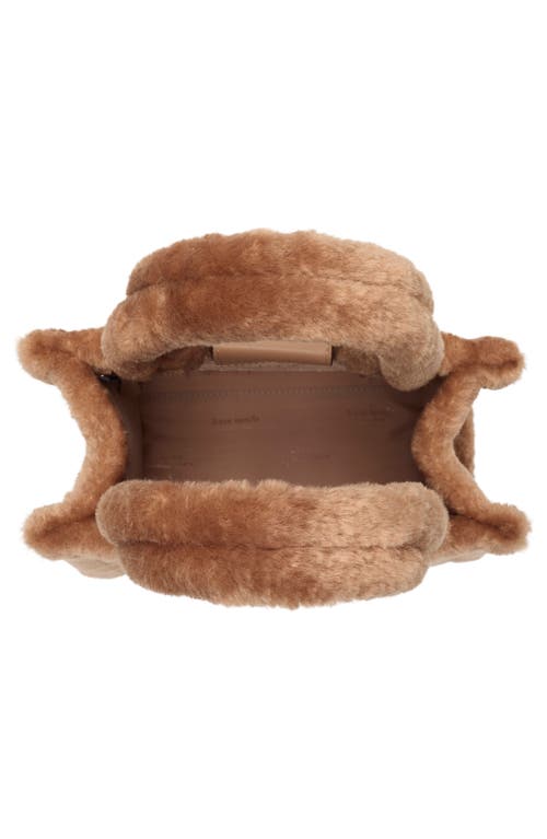 Kate Spade New York Ellie Faux Fur Small Tote Bag In Brown