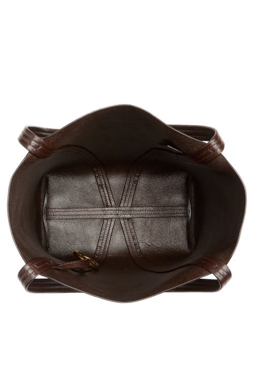 Chloé Spin Grained Leather Tote Bag In Brown